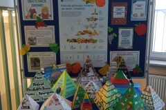 Wystawa szkolna "Piramida zdrowego żywienia i stylu życia"