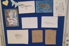 Baner prezentujący artystyczny talent uczniów
