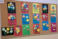 Wiosenne kwiaty praca plastyczna dzieci