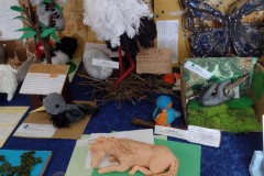 Wystawa prac uczniów - modele zwierząt