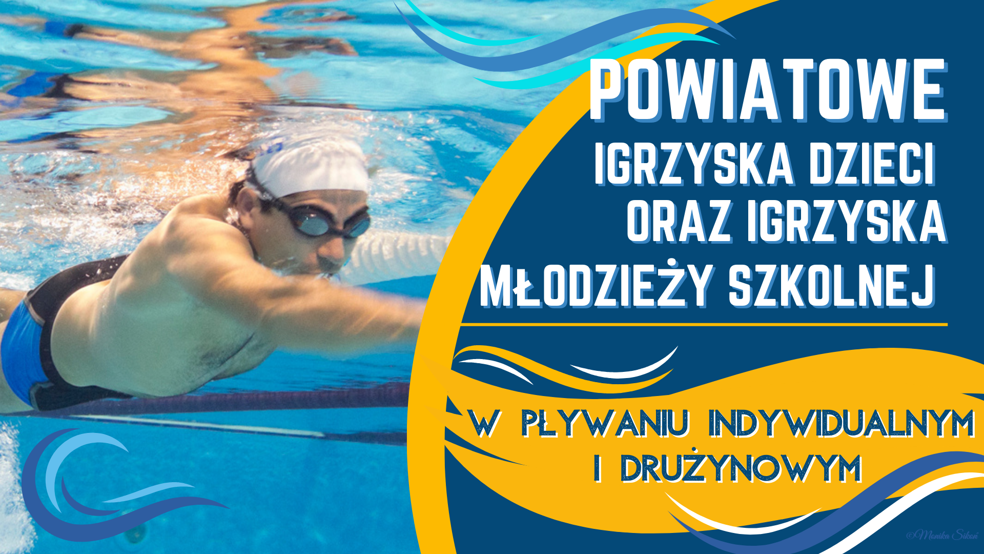 Powiatowe Igrzyska Dzieci oraz Igrzyska Młodzieży Szkolnej w pływaniu indywidualnym i drużynowym.